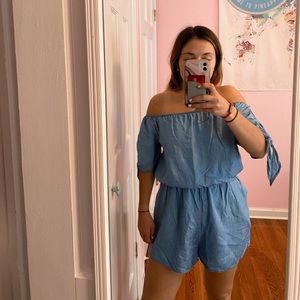 Thin Lightweight Denim Romper